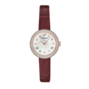 Emporio Armani Rosa Two Hand White Dial Red Leather Strap Watch For Women - AR11357